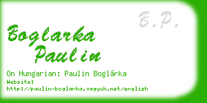 boglarka paulin business card